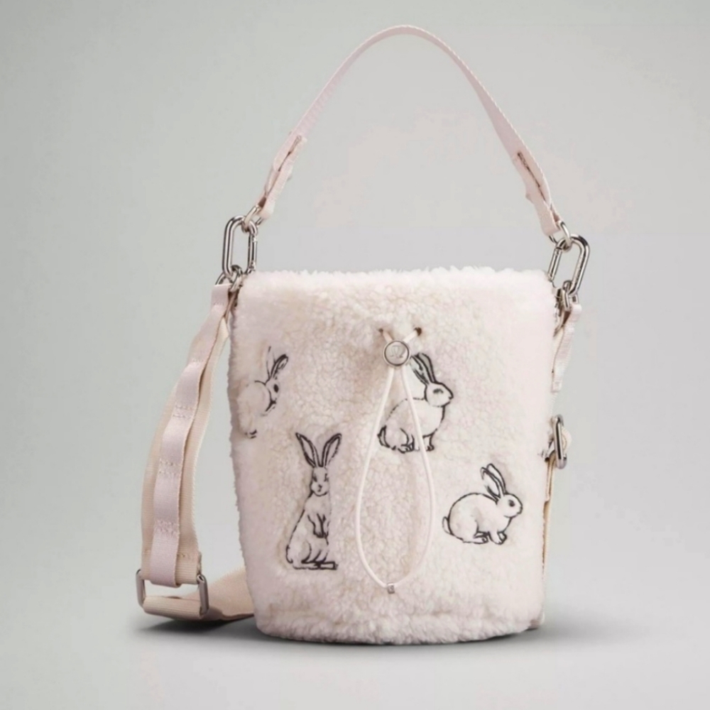 NWT Lululemon Lunar New Year Crossbody Bucket Bag Fleece